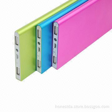 Power Bank Battery Charger for Samsung Smartphone with Dual Output and Metal Case